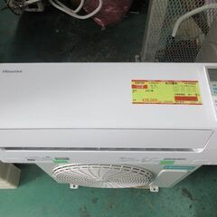 K04143　ハイセンス　中古エアコン　主に6畳用　冷房能力　2.2KW ／ 暖房能力　2.2KW 