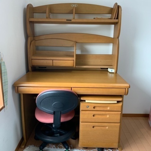学習机　椅子　机下ワゴン