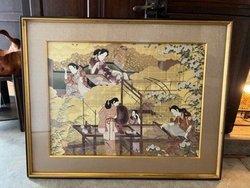 江戸時代の風俗絵　日本画