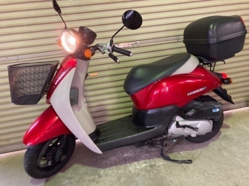 【売約済】自賠責付き 美品 実働 ホンダ AF67 トゥデイ FI 4スト原付 インジェクションバイク スクーター レッド サイドスタンド付き リアBOX付き