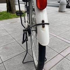 自転車　ママチャリ　２６インチ　白の画像