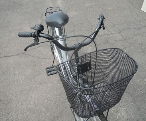26インチ ママチャリ シルバー シティサイクル 26型 自転車 切替え/ライトなし 札幌市東区 新道東店
