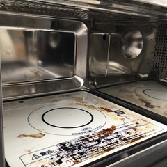 オーブンレンジ　黒　アイリスオーヤマの画像