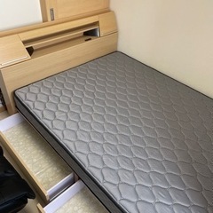 【商談済み】ニトリ　ダブルベッド　マットレス付