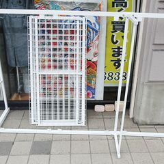 ★10円 美品 パイプベッド  シングル  ホワイト  約98×...