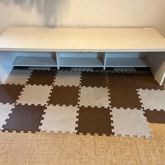 PCデスク　子供机　学習机　ロータイプ幅180センチの画像