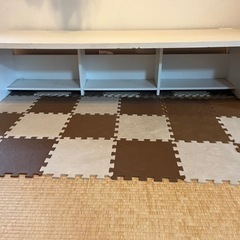 PCデスク　子供机　学習机　ロータイプ幅180センチの画像