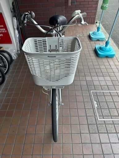 26インチ　Panasonic（パナソニック）電動アシスト自転車　シルバー
