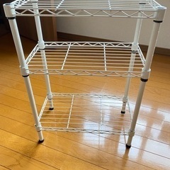 ミニメタルシェルフ　白