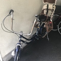 子供前後乗せ自転車2人二人