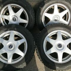 4本セット社外15インチアルミホイール185/65R15冬タイヤ付き