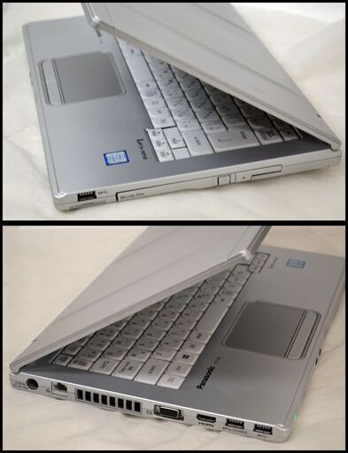 美品 パナソニック Let's note 14インチ CF-LX6ED9QR　Core i5 7200U 2.50GHz 8GB SSD256GB BDドライブ Windows 10 Pro ノートパソコン PC
