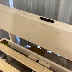 【未使用品・美品】シングル すのこ ベッド フレームの画像