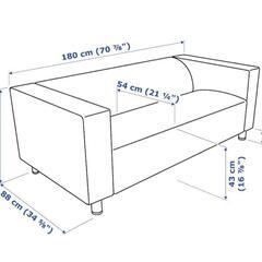 【未使用】ソファ　 IKEAクリッパン　KLIPPAN/　カバー（未使用）付きの画像