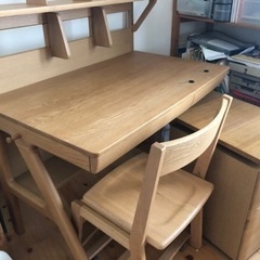 浜本工芸 学習机＆サイドチェスト&椅子 セット