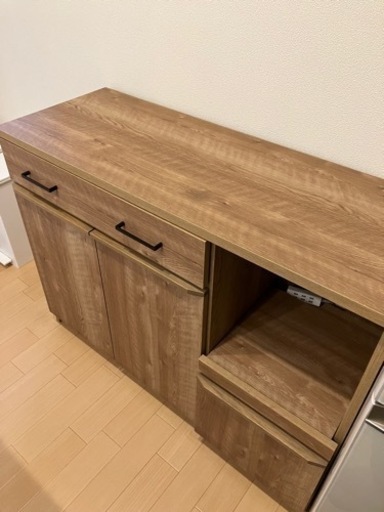 unico/ウニコ  YAO キッチンカウンター カップボード 食器棚 W1200 北欧風