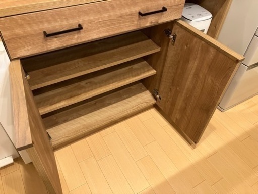 unico/ウニコ  YAO キッチンカウンター カップボード 食器棚 W1200 北欧風