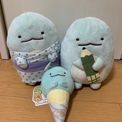 すみっこぐらし　とかげ　ぬいぐるみ　3体セット