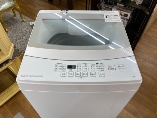 I354 ? NITORI 洗濯機 （6.0㎏）★ 2019年製 ⭐ 動作確認済 ⭐ クリーニング済