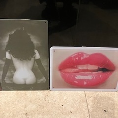 プレート　メタルプレート　パネルアート　インテリア　絵　8枚セット　BAR の画像