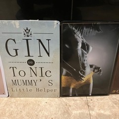 プレート　メタルプレート　パネルアート　インテリア　絵　8枚セット　BAR の画像