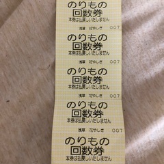 【あげます】花やしき　のりものチケット