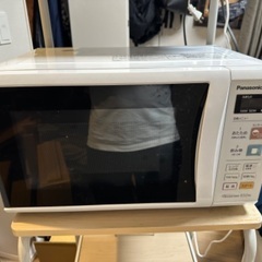 【山善】レンジ台 キャスター付き+【Panasonic】電子レンジの画像