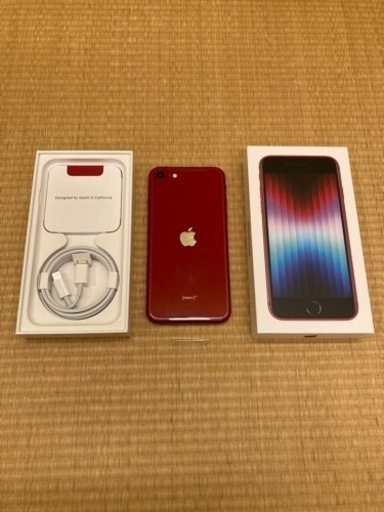 iPhone SE3レッド 64 GB SIMフリー　新品未使用