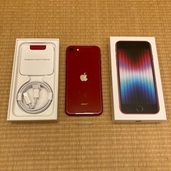 iPhone SE3レッド 64 GB SIMフリー　新品未使用
