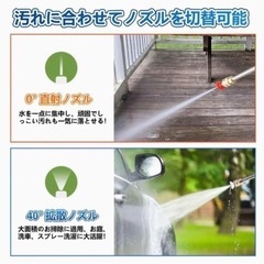 ラスト１点【新品】高圧洗浄機 充電式 コードレス バッテリー２個付　充電式ハンディウォッシャーの画像