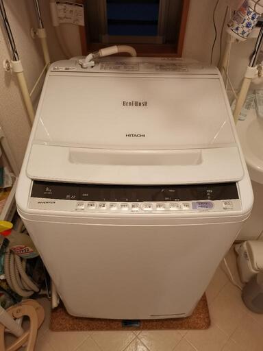 洗濯機 HITACHI BW-V80C(W)