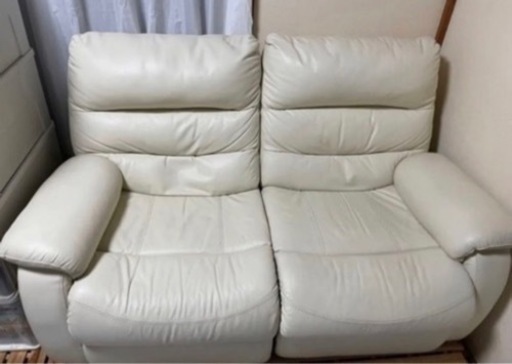 電動リクライニングソファー　2人掛け