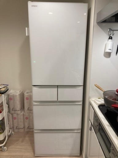 【購入価格13万7280円→8万円！】日立 冷蔵庫(401L、幅60cm、左開き)