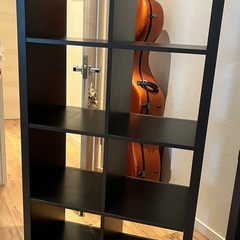 IKEA KALLAX 2x4 黒　