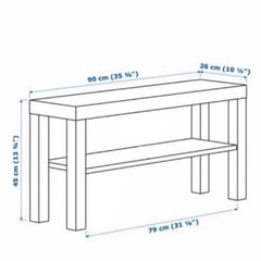 IKEA テレビ台　lack ホワイトの画像