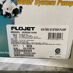 FLOJET 03526144 圧力ポンプ フロージェットダイアフラム圧力ポンプ 新品の画像