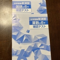 中学受験用📘小6確認テスト🌟未使用