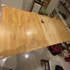伸縮可　ダイニングテーブルの画像