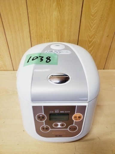 ✨2018年製✨ 1038番 シーシーピー✨ジャー炊飯器✨BK-R60-WH‼️