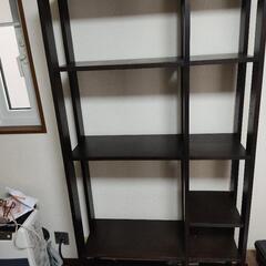 【期間限定　4/2まで】ニトリ　ダークブラウン　オープンシェルフ...