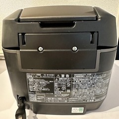 美品 2021年製 日立 RZ-W100CM(K) 蒸気レス　炊飯器　黒の画像
