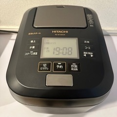 美品 2021年製 日立 RZ-W100CM(K) 蒸気レス　炊...