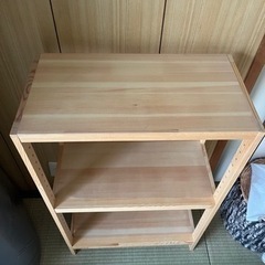 【お譲り先決定】
ウッドシェルフの画像