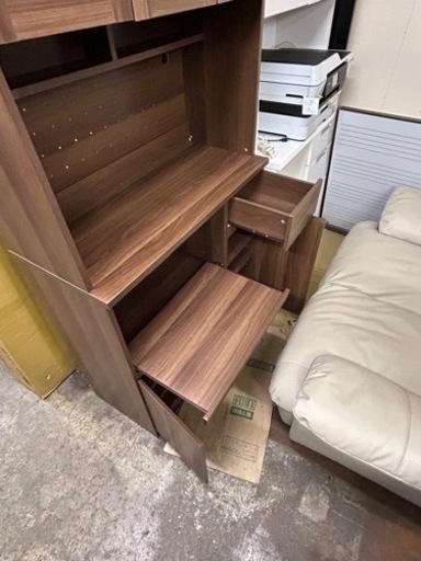 万代店　ベルーナ　キッチンボードオシャレ食器棚　幅90