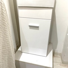 白陶器角形手洗い器/手洗い鉢/洗面ボール/美品
