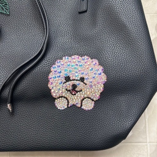 新品♡フルオーダーメイド プードル スワロフスキー バッグ