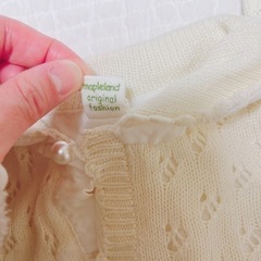 ベビーロンパース  3着セット　うさ耳♥︎︎花柄♥︎︎ケーブルニット　80cmの画像