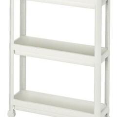 【決まりました！!】IKEA　隙間収納ワゴン３段キャスター付き