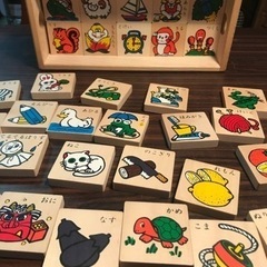 あいうえおつみき　ひらがな積み木　木製　書き順　文字　ことば　積...