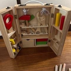 今月処分お値下げ中 工具セット 木のおもちゃ 大工さんの画像